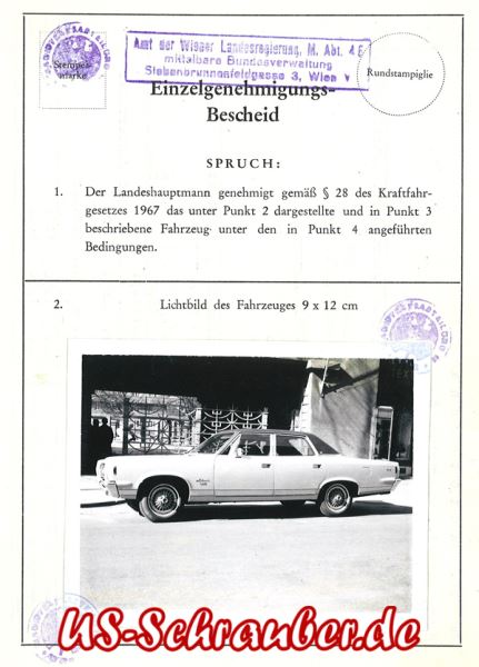 1968-AMC-Einzelgenehmigung